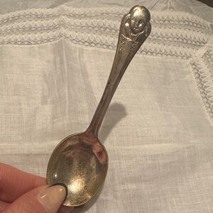 Vintage Silverplate Gerber Baby Spoon 4 1/2"